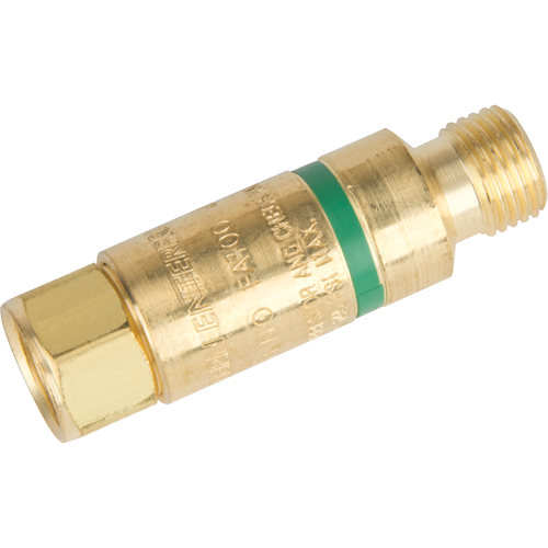 Antiretours pare-flammes - Oxy/gaz combustibles, Gaz combustibles (rouge)/Oxyg&egrave;ne (vert), Style pour chalumeau Seaboard Timber Mart