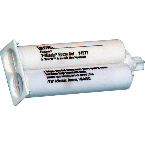 Adh&eacute;sif 1 minute, 50 ml, Cartouche double, Deux composants, Ambr&eacute;e Seaboard Timber Mart