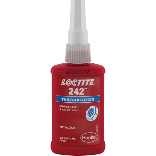Threadlocker 242 , Blue, Medium, 50 ml, Bottle Seaboard Timber Mart