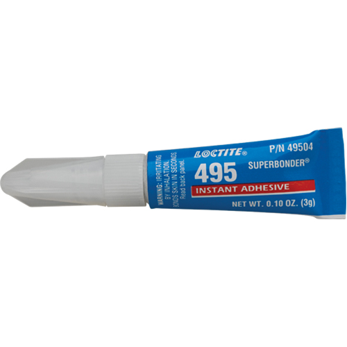 Adh&eacute;sif instantan&eacute; Super Bonder 495, Transparent, Tube, 3 g Seaboard Timber Mart