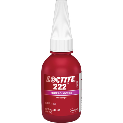 Threadlocker 222 Small Screw, Purple, Low, 10 ml, Bottle Seaboard Timber Mart
