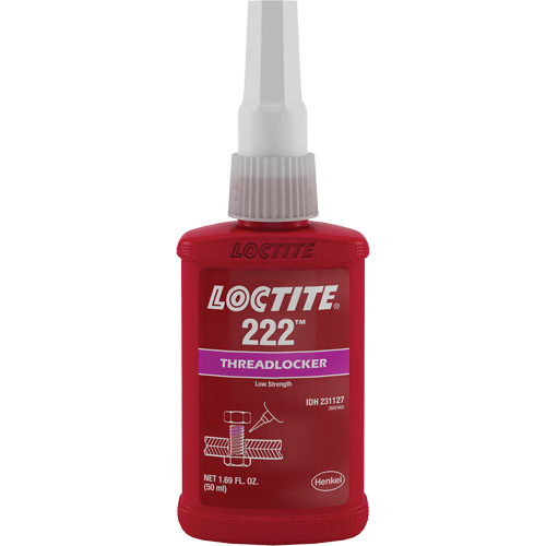 222 Threadlocker, Purple, Low, 50 ml, Bottle Seaboard Timber Mart