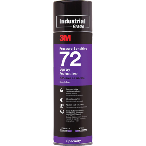 72 Pressure Sensitive Adhesive, Blue, Aerosol Can Seaboard Timber Mart