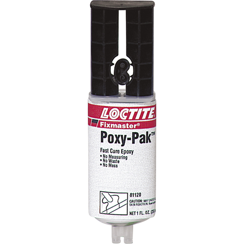 Fixmaster&reg; Fast Cure POXY PAK Adhesive, 92 g, Syringe, Two-Part, Translucent Seaboard Timber Mart