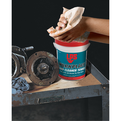 Serviettes nettoyantes pour le travail, 72 lingettes, 10-1/2" x 12-1/4" Seaboard Timber Mart