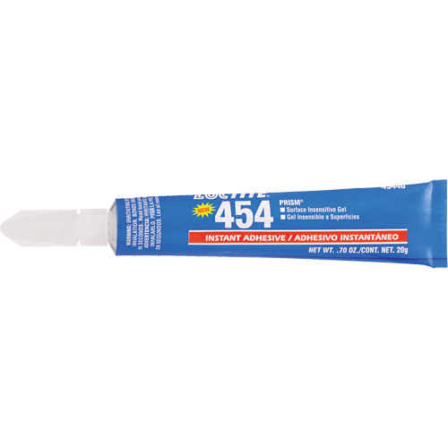 Gel adh&eacute;sif instantan&eacute; Prism 454, Transparent, Tube, 20 g Seaboard Timber Mart