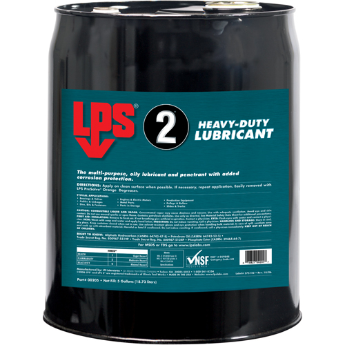 2&reg; Heavy-Duty Lubricant, Pail Seaboard Timber Mart
