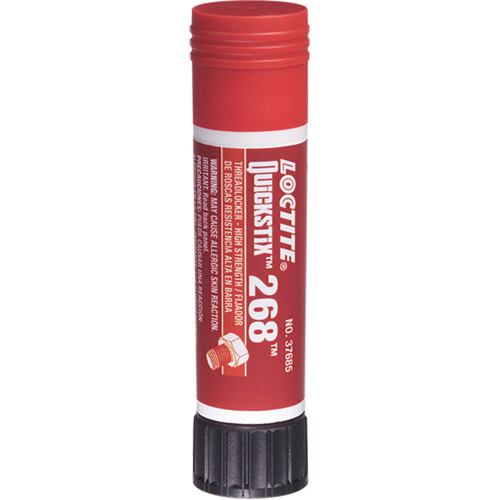 Quickstix Threadlocker 268 , Red, High, 9 g, Stick Seaboard Timber Mart