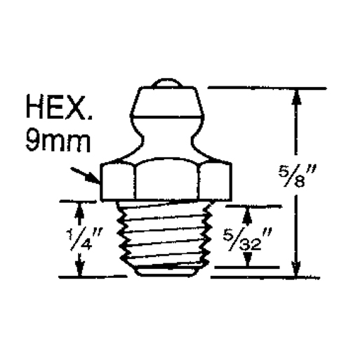 Raccord, Filetage de 8 mm Seaboard Timber Mart