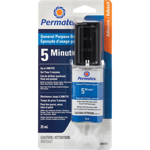 PermaPoxy 5 Minute General Purpose Epoxy, 29.5 ml, Epoxy, Two-Part, Clear Seaboard Timber Mart