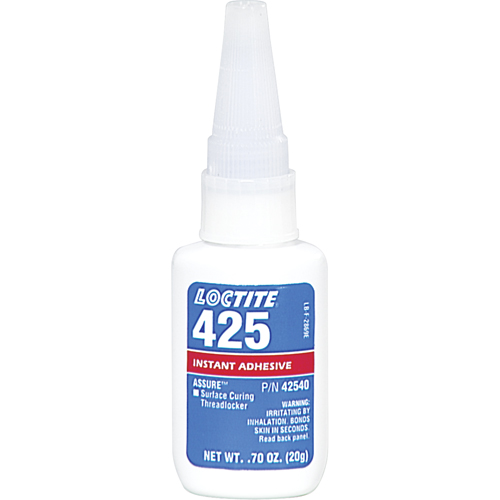 Assure 425 Surface Curing Threadlocker, Blue, Medium, 20 g, Bottle Seaboard Timber Mart