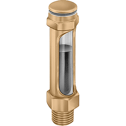 Brass Liquid Level Gauges - Straight, Threaded, 14-1/4" L, 225°F (107.22° C) Seaboard Timber Mart
