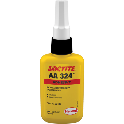 Adh&eacute;sif acrylique structurel 324 Speedbonder, Deux composants, 50 ml, Bouteille, Jaune Seaboard Timber Mart