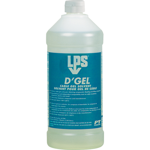 Solvant de gel D'Gel pour c&acirc;bles, 32 oz, Bouteille Seaboard Timber Mart