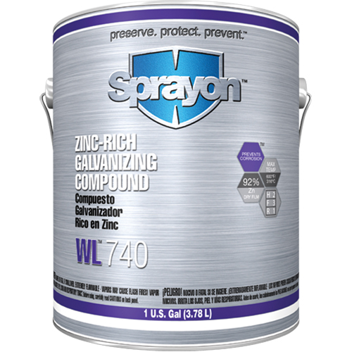 WL740 Zinc-Rich Galvanizing Compound, Gallon Seaboard Timber Mart