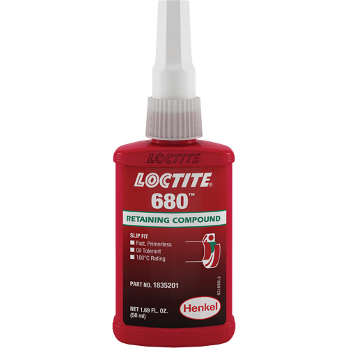 Compos&eacute; de retenue Loctite 680, 50 ml, Bouteille, Vert Seaboard Timber Mart