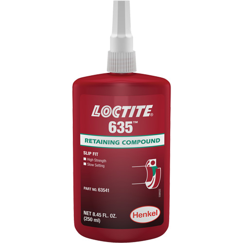 Loctite&reg; 635 Retaining Compound, 250 ml, Bottle, Green Seaboard Timber Mart