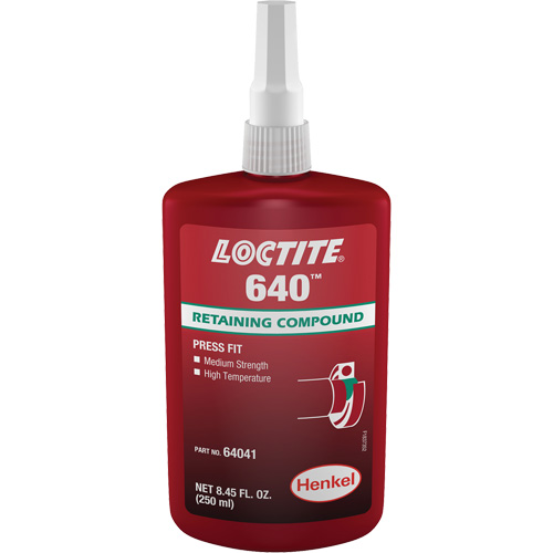 Loctite&reg; 640 Retaining Compound, 250 ml, Bottle, Green Seaboard Timber Mart