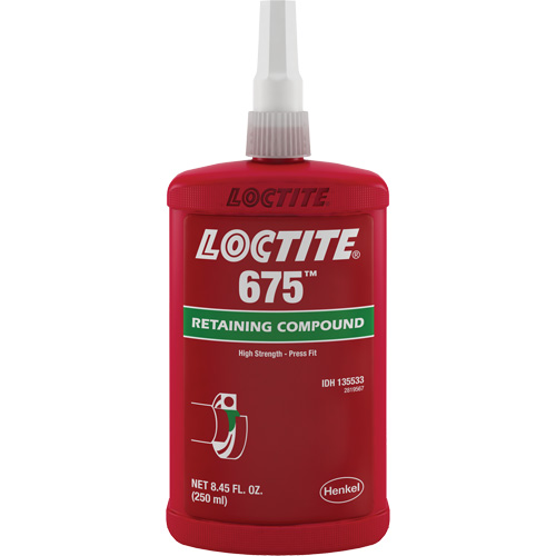 Compos&eacute; de blocage Loctite 675, 250 ml, Bouteille, Vert Seaboard Timber Mart