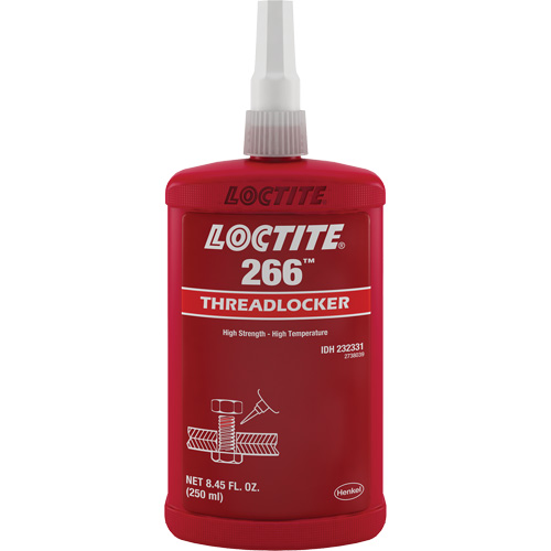 266 Threadlocker, Red, High, 250 ml, Bottle Seaboard Timber Mart