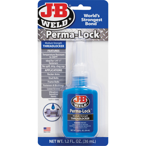 Compos&eacute; de blocage Perma-Lock, Bleu, Moyen, 36 ml, Bouteille Seaboard Timber Mart