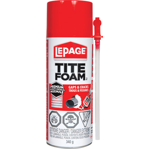 Titefoam Gaps & Cracks Insulating Foam Sealant, Aerosol Can, White Seaboard Timber Mart