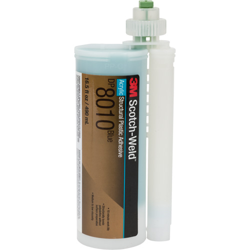 Adh&eacute;sif structural pour composants en plastique Scotch-Weld, Deux composants, Cartouche, 490 ml, Bleu Seaboard Timber Mart
