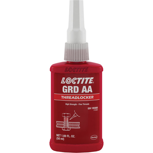 Letter Grade AA Wicking Grade Threadlocker, Green, High, 50 ml, Bottle Seaboard Timber Mart