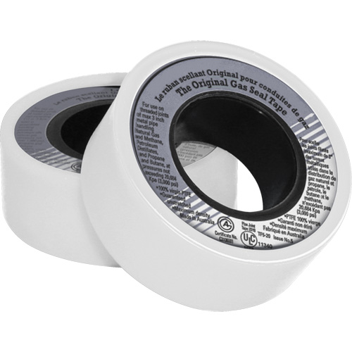 PTFE Thread Sealant Tape, 480" L x 3/4" W, White Seaboard Timber Mart