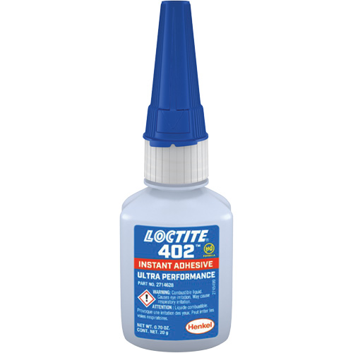 Adh&eacute;sif instantan&eacute; 402, Transparent, Bouteille, 20 g Seaboard Timber Mart