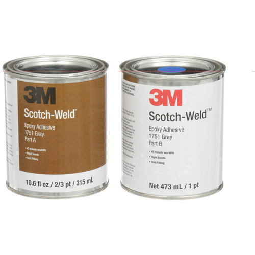 Adh&eacute;sif Scotch-Weld, 16 oz liq., Tube, Deux composants, Gris Seaboard Timber Mart