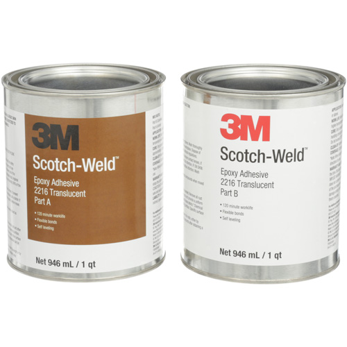 Adh&eacute;sif Scotch-Weld, 32 oz liq., Trousse, Deux composants, Translucide Seaboard Timber Mart