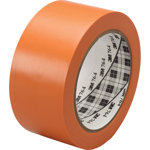 Ruban en vinyle pour travaux g&eacute;n&eacute;raux 764, 25,4 mm (1") la x 32,9 m (108') lo, 5 mils, Orange Seaboard Timber Mart