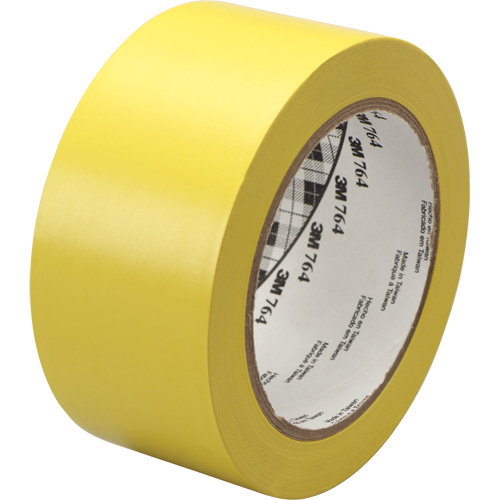 Ruban en vinyle pour travaux g&eacute;n&eacute;raux 764, 1245 mm (49") la x 32,9 m (108') lo, 5 mils, Jaune Seaboard Timber Mart