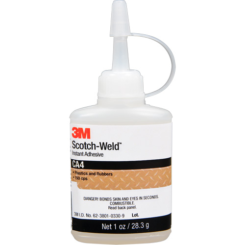 Adh&eacute;sif instantan&eacute; CA4 Scotch-Weld, Transparent, Bouteille, 1 oz Seaboard Timber Mart
