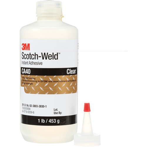Adh&eacute;sif instantan&eacute; CA5 Scotch-Weld, Transparent, Bouteille, 1 lb Seaboard Timber Mart