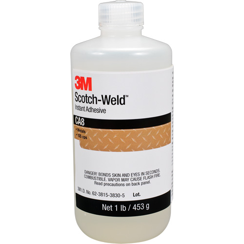 Scotch-Weld Instant Adhesive CA8, Clear, Bottle, 1 lbs. Seaboard Timber Mart