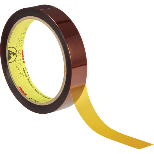 Low-Static Polyimide Film Tape  5419, 12.7 mm (1/2") x 33 m (108'), Brown Seaboard Timber Mart