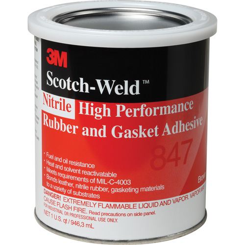 Adh&eacute;sif haute performance pour caoutchouc et joints Scotch-Weld, Gallon, Brun Seaboard Timber Mart