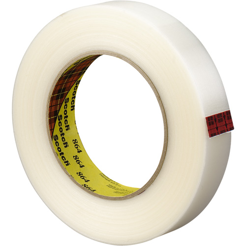 Scotch&reg; Reinforced Strapping Tape, 5.6 mils Thick, 12 mm (1/2") x 330 m (1082')  Seaboard Timber Mart