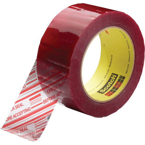 Ruban d'emballage avec message de s&eacute;curit&eacute; Scotch 3779, Adh&eacute;sif Acrylique, 1,8 mils, 48 mm (2") x 100 m (328') Seaboard Timber Mart