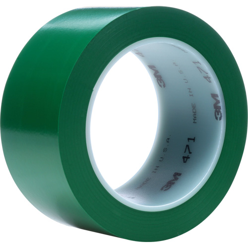 471 Vinyl Tape, 76 mm (3") W x 32.9 m (108') L, 5.3 mils, Green Seaboard Timber Mart