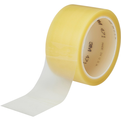 471 Vinyl Tape, 38 mm (1-1/2") W x 32.9 m (108') L, 5.3 mils, Clear Seaboard Timber Mart