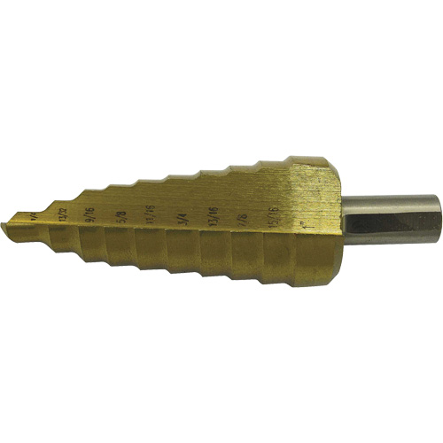 Foret &eacute;tag&eacute; &agrave; 10 &eacute;tages de qualit&eacute; sup&eacute;rieure Jet-Kut, 1/4" - 1", Incr&eacute;ments de 1/32", Acier rapide Seaboard Timber Mart
