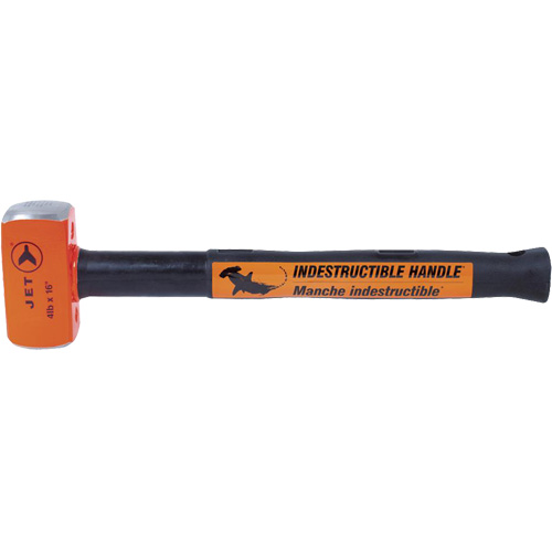 USH-416 Super Heavy-Duty Indestructible Handle Sledge Hammer, 4 lbs., 16", Solid Steel Handle Seaboard Timber Mart