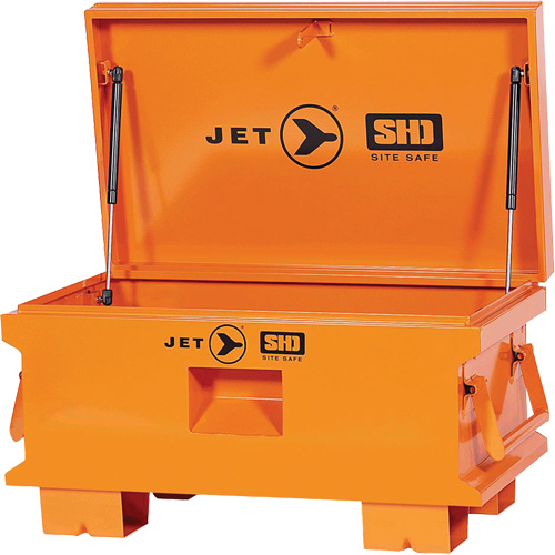 JSB-3219 Super Heavy-Duty Jobsite Tool Storage Box, 32-1/8" x 19" x 17-1/2", Steel, Orange Seaboard Timber Mart