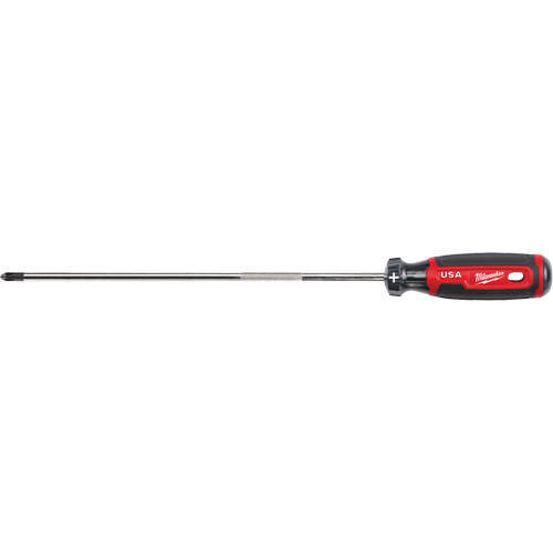 Tournevis Phillips, Tige de #2, Ronde, 363 mm lo, Prise en Coussin&eacute;e Seaboard Timber Mart