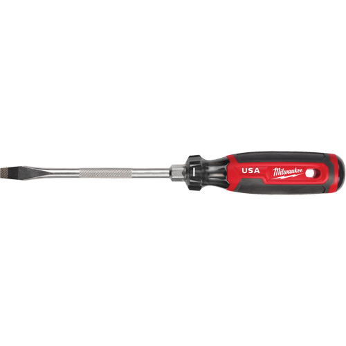 Tournevis &agrave; fente, Tige de 5/16", Ronde, 279 mm lo, Prise en Coussin&eacute;e Seaboard Timber Mart