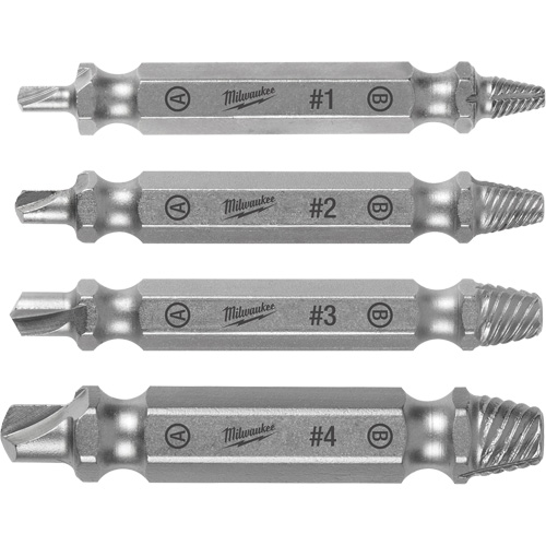Screw Extractor Set, High Speed Steel, 4 Pieces Seaboard Timber Mart