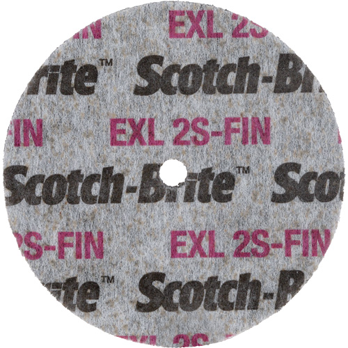 Scotch-Brite EXL Unitized Wheel, 3" x 1/2", 1/4" Arbor Seaboard Timber Mart